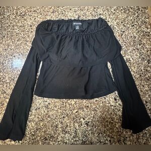 PrettyLittleThing Black Off-Shoulder Women's Top
